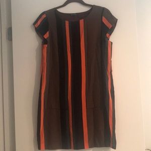 Madewell striped shift dress
